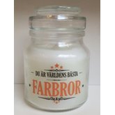 Budskapsljus Du är världens bästa farbror