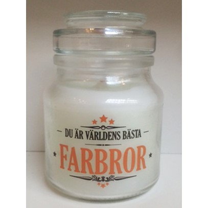 Budskapsljus Du är världens bästa farbror