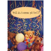 10 vykort med inbjudan till kalas