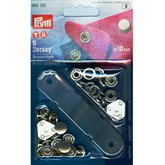 Tryckknapp 10 mm silver