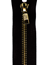 Jeansdragkedja Guldkedja 18 cm Svart