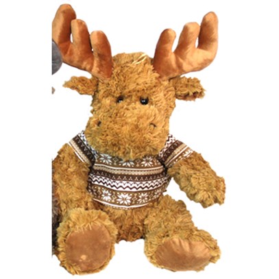 Gosedjur Älg med brun tröja