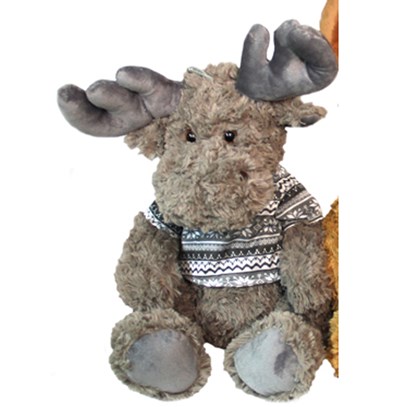 Gosedjur Älg med grå tröja
