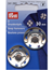 Tryckknappar 30 mm Silver