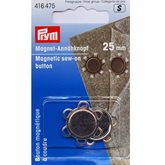 Magnetknappar 25 mm Silver