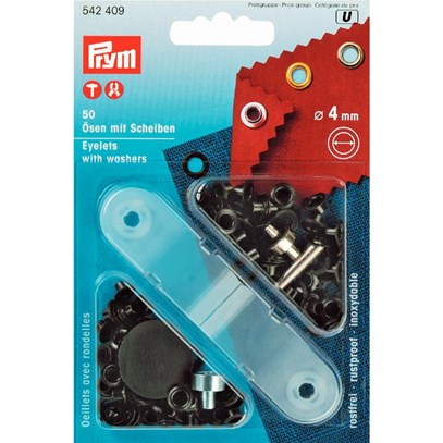 Öljetter 4 mm svart