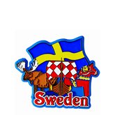 Kylskåpsmagnet Sverigekollage