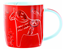 Mugg Dalahästar Kurbits Röd