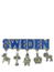 Kylskåpsmagnet Sweden hängen