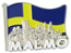 Kylskåpsmagnet Malmö siluett 5 st