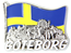 Kylskåpsmagnet Göteborg siluett 5 st