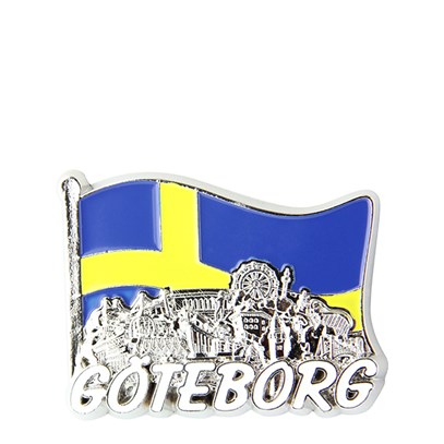 Kylskåpsmagnet Göteborg siluett 5 st