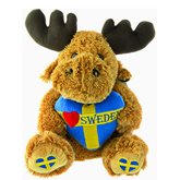 Gosedjur Älg med hjärta 20 cm