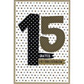 15 År Svart & Guldfärg