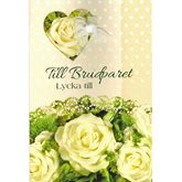 Till brudparet Gul rosbukett med rosett