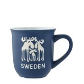 Mugg Älgtrio Blå