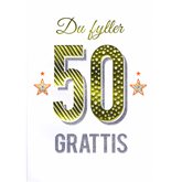 50 År Du fyller 50 Grattis