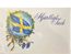 Hjärtligt Tack Flagga med rosett och blåklint