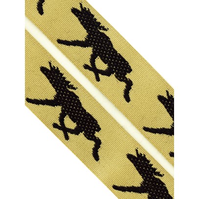 Hemslöjdsband Linfärg med älgar