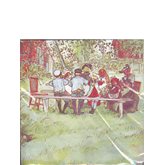 Carl Larsson Fika i trädgården