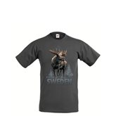 T-shirt Älg Wildlife Sweden Grafitgrå XXL