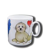 Motivmugg Säl med hjärta