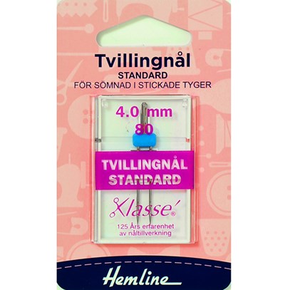 Symaskinsnål Tvillingnålar 4,0/80
