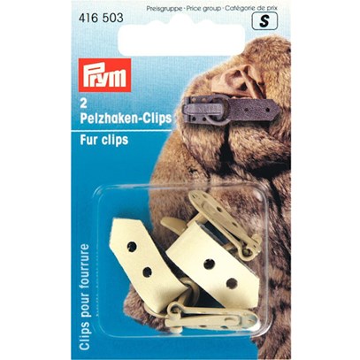 Pälsclips Beige