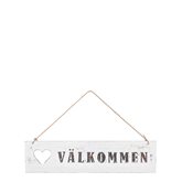 Välkommenskylt Vit