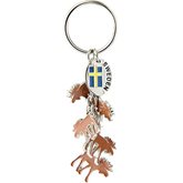 Nyckelring fem älgar