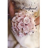 Pastellrosa brudbukett