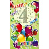 4 År Ballonger och paket