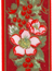 Julblommor mot röd botten