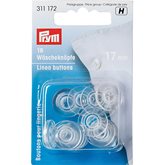 Sängklädesknappar 17 mm slät