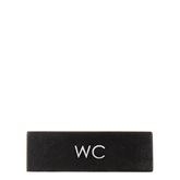 WC skylt svart
