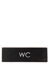 WC skylt svart