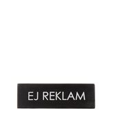 Skylt Ej reklam svart