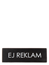 Skylt Ej reklam svart