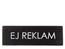 Skylt Ej reklam svart