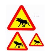 Dekaler Älgvarningsskyltar