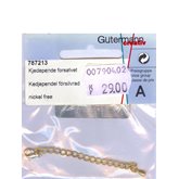 Kedjependel silverfärg