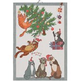 Handduk Katter Purr-fect Christmas