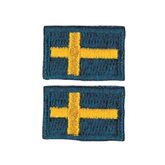 Sverigeflaggor2,1x1,6 cm