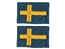 Sverigeflaggor2,1x1,6 cm