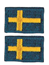 Sverigeflaggor2,1x1,6 cm