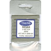 Resår 6 mm Grå