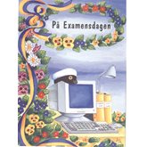 På examensdagen Dator & Studentmössa