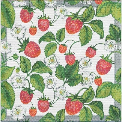 Smådukar Jordgubbar 35x35 cm