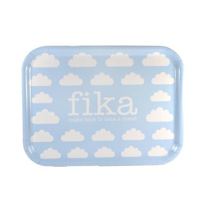 Bricka Make time fika 27x20 cm