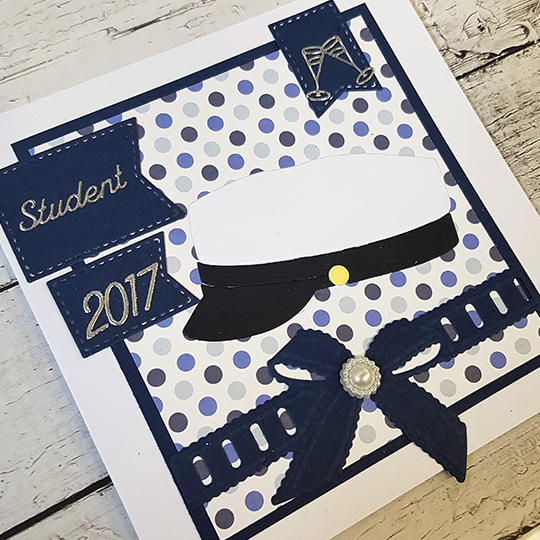 Studentkort med rosett